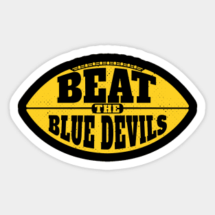 Beat the Blue Devils // Vintage Football Grunge Gameday Sticker